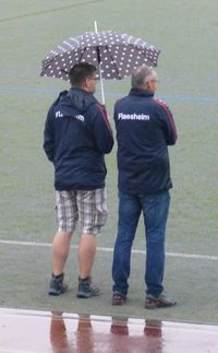 Coaching in the rain!